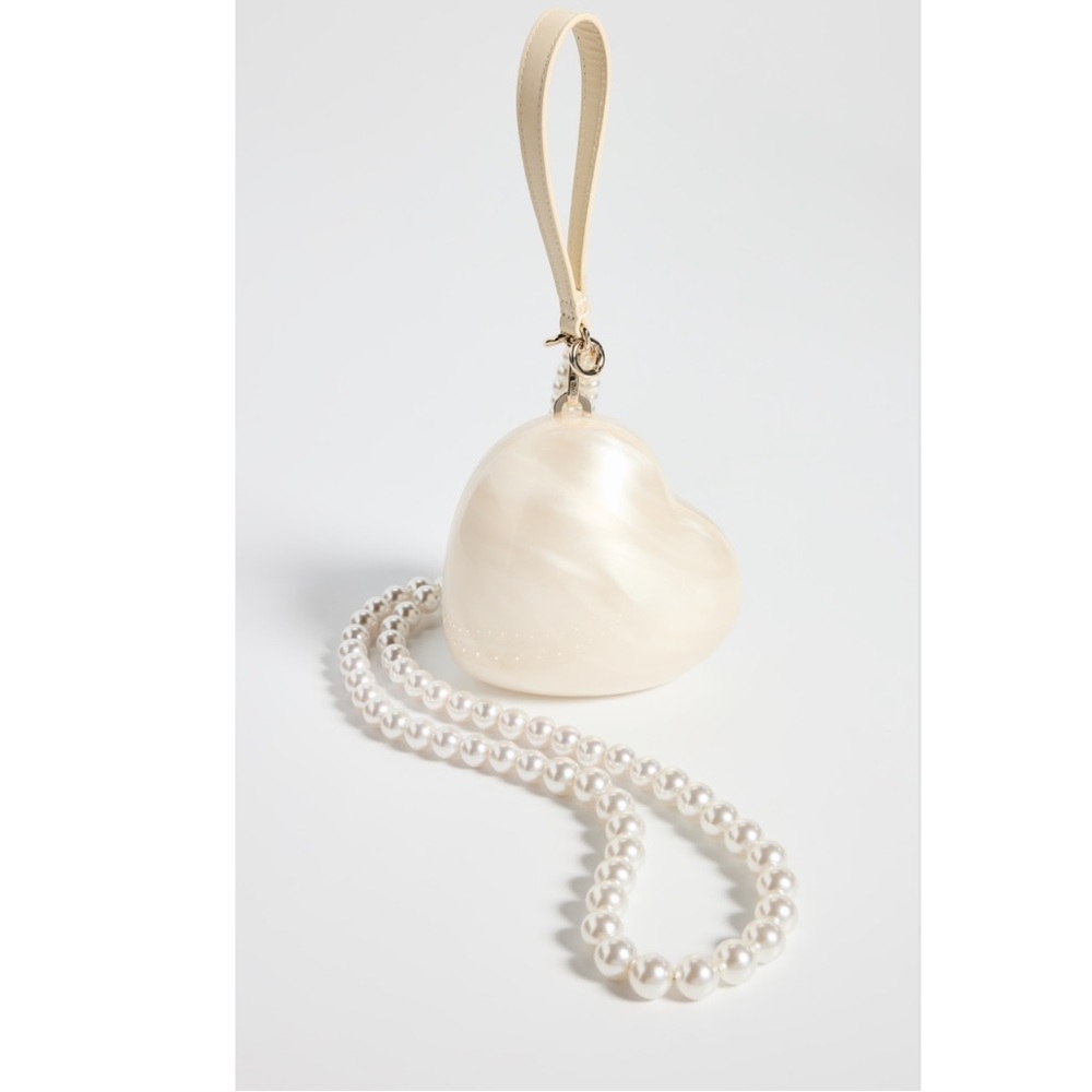 Simone Rocha pearl heart micro bag